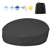 JTWEB Copertura per Lettino da Giardino Rotonda 210D 228cm Diametro Copertura per Mobili da Giardino da Esterno Copertura per Divano Impermeabile e Resistente