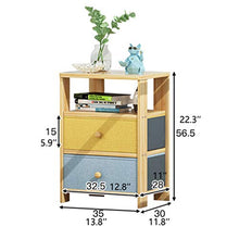LICHUAN Tavolino moderno comodino con ripiano portaoggetti comodino con cassetto organizer per riporre oggetti, scrivania e camera da letto, tavolino da montare