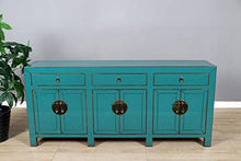 Yajutang - Cassettiera cinese con 6 ante e 3 cassetti, colore: Turchese