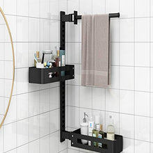 DZHTWSRYGR Bathroom Corner Shelf Bathroom Shelves, Bathroom Wall-Mounted Perforation-Free Storage Rack