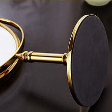 DKEE Specchio per Il Trucco retrò Desktop Rotondo Verticale bifacciale Rotante a Specchio Triplo Specchio Bagno Specchio di vanità Specchio di vanità