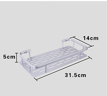 Space aluminum Shower Caddy with Super Strong Suction Cups,Rustproof Bathroom Caddy Wall Shelves Kitchen Storage Basket Holder