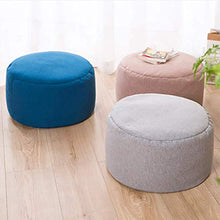 Ottoman Tabouret Simple De Table Basse De Salon Changement De Banc à Chaussures Tissu Maison Pédale Créative (Blu Scuro)