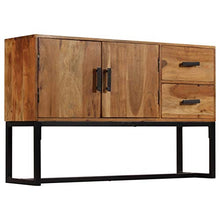 vidaXL Credenza Marrone 110x30x70 cm in Legno Massello di Acacia