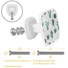 Succulente estive 4 PCS Pomelli per Porta, Pomolo per Mobile, Pomelli per Mobili con Viti, Maniglia per Armadietto, Pomelli per Porta, Pomelli per Cassetti per Porta, Armadio, Cassetto e Credenza