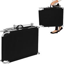 TecTake 2X Sedia a Sdraio per Prendere Il Sole con l'ombrello Parasole 190cm Nero