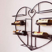 PZW Cremagliera Del Vino Semplice e Creativa Arte Del Ferro Stile Retrò Decorazione Bar Caffè Appeso a Parete Espositore per Vino