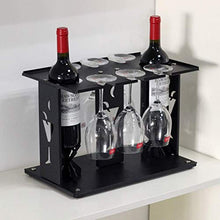 LHQ-HQ Wine Rack Decoration High Glass Wine Rack Upside Down Home Desktop Desktop Hanging Coppa scaffale in Ferro battuto Europea Creativo