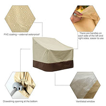 Keyohome Copertura Sedia Adirondack Impermeabile Copertura per Poltrona da Giardino Copertuta Protettiva per Sedie da Esterno (85x80x91.5cm)