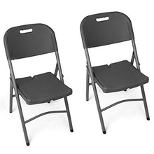 Vanage VG-8644 Set Sedie Pieghevoli, Grigio, 50x48x87 cm