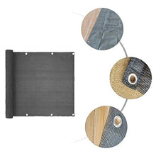 Nrkin Protezione da sguardi indiscreti per balconi, 0,9 x 5 m, leggera, trasparente, resistente al vento e ai raggi UV, con occhielli e cordoncino
