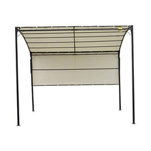 miozzi Pergola da Giardino 3x2.5m in Acciaio con Copertura in Tessuto Beige