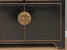 Yajutang - Cassettiera cinese con 2 ante e 5 cassetti, colore: Nero