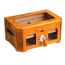XUSHEN-HU Doppio Pallet Cassetto Humidor Giallo Mass Cigar