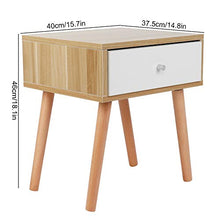 YCSD Semplice Comodino da Camera da Letto Moderno con Un Cassetto Organizzatore di Storage Comodino per Cassetti