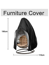 Nachar Outdoor Hanging Egg - Rivestimento per sedia impermeabile per patio, con chiusura lampo