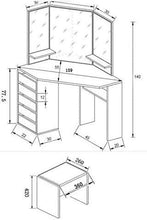 Comò Camera D'angolo, Comò Con Cassetti E Sgabello Mobile 109 * 55 * 140cm, Bianco,White