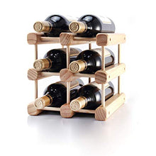 WEI-LUONG Solido Legno for Il Vino Rack 23x26x28cm Legno Creativo Simple Wine Rack Possono Essere assemblati Wine Rack