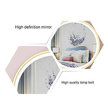 XM-MIRROR Specchio per Trucco da toeletta Rotondo a LED, Specchio cosmetico da Tavolo Dorato con Specchio Rotondo da Camera da Letto Leggero,d'oro,diameter60cm