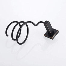 Allettare Nero lucidato Olio in Ottone Massiccio Holder Piazza Capelli Base Dryer