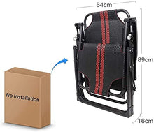 PAKUES-QO Reclinabile Mahanz Lettino Prendisole Sedie da Campeggio Lettino Pieghevole Sedia da Giardino Zero Gravity Oversize con Cuscino e Cuscino Imbottiti, Supporto reclinabile Regolabile 300 kg
