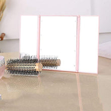 BD.Y Specchi per Trucco Specchio cosmetico Pieghevole Pieghevole a Specchio per Desktop di Bellezza a Specchio a LED per Sala Polvere e Bagno