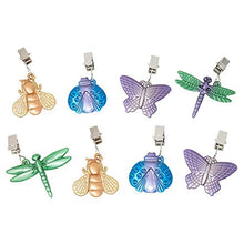 Set di 8 fermatovaglia a forma di animale colorato, in lega di zinco
