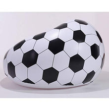 Wsaman Pallacanestro Calcio Poltrona Reclinabile, Relax Comoda Sedia Gonfiabile Pigro Divano con Materiale in PVC Ecologico per Adulti E Bambini,Arancia