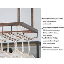 Rastrelliere per bicchieri da vino HOLDING HOLD HOLDER-BROARD, soffitto a soffitto in ferro Supporto per bicchieri per la casa / cucina / bar, altezza regolabile: 30-60 cm Organizzazione e conservazio