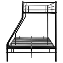 Letto a castello in metallo, struttura tripla in metallo, per letto singolo e matrimoniale, 3 posti letto, letto a castello per camera dei bambini, dormitorio, camera da letto