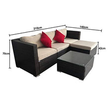 Arredo per esterno divano ad angolo con tavolino set per piscina giardino arredi esterni rattan