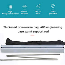 Pull Up Banner Trasparente - Full Tarp con Rullo in sul Basamento Free Standing Isolation Barrier - Pellicola Protettiva Libera Shield per caffè, Negozi al Dettaglio, Cassiere, Receptionist