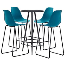 E E-NICES Set da Bar 5 pz in Plastica Turchese