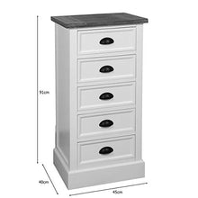 /N Sofwarego 31202 - Comò con 5 cassetti, 91 cm