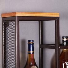 KEWEI - Supporto per Fiori da Cucina, da Parete, in Legno, Stile Vintage, per Bottiglie di Vino