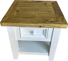 ETNIC ART Etnicart - Comodino in pino massello shabby chic - 50x50x50- - Shabby chic