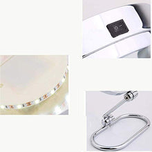 Specchio per Il Trucco, Specchio da Tavolo , Viaggio , Specchio per Il Trucco con Luce A LED, con Interruttore, Lente d'Ingrandimento 10 Volte, Specchio per Il Trucco da Appoggio