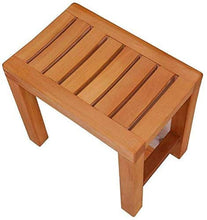 Sgabello per Sedile Doccia in Legno, Sgabello per Scarpe Antiscivolo per Doccia per carichi Pesanti 28 42 33 cm 0101