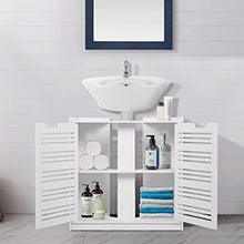 Cocoarm Mobile base per lavabo Mobile base per bagno con 2 ante Mobile moderno per lavabo a doppia anta