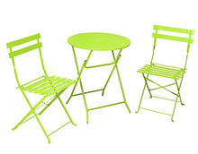 Cosco Pezzi Set Bistro-Style per Tavolo e sedie Pieghevoli, Verde Brillante