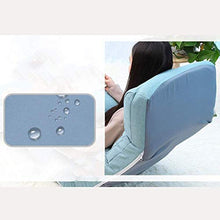 NXYJD Sofà Pigro, Piegatura Semplice Divano Letto, Balcone Bovindo Piccolo Sdraio da Spiaggia, Blu