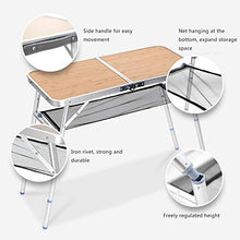 SALUTUYA Tavolo Pieghevole Pieghevole in Lega di Alluminio Resistente Tavolo Pieghevole Portatile, per Barbecue