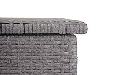 Mendler Baule Contenitore da Esterno HWC-D88 polyrattan ~ Basic 170l Grigio