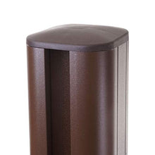 Montante pilastro per frangivento Modello Sarthe Alluminio Premium 186cm Marrone