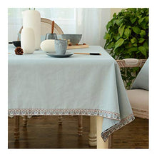 William 337 Semplice Solid Color Table Tovaglia Cotone Lino Art Europea Panno caffè Tovaglia Tovaglia Brown (Color : B, Size : 140 * 220cm)