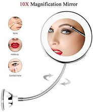 Specchio Specchi per Il Trucco 10x ingranditore LED Parete Luminoso 360 360 Bagno Rotazione