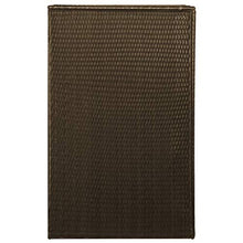 E E-NICES Copribidone per Spazzatua Polyrattan 76x78x120cm Marrone