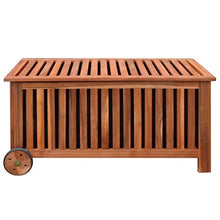 vidaXL Box per Cuscini Contenitore Stoccaggio Esterno Legno Acacia 118x52x58 cm