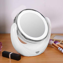 Specchio da trucco, LED HD 5X Magnifier 360 gradi girevole doppio specchio trucco Vanity specchio