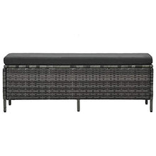 SKM Set Divani da Giardino 3 pz con Cuscini in Polyrattan Grigio (55.82kg)